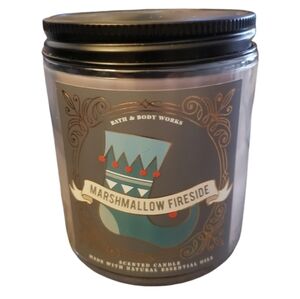 Bath & Body Works Marshmallow Fireside Single Wick Candle 7oz